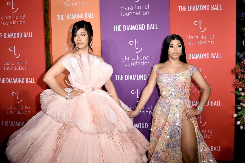 Cardi B and her sister Hennessy Carolina attend the Diamond Ball