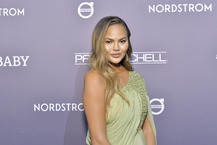 Chrissy Teigen on the red carpet