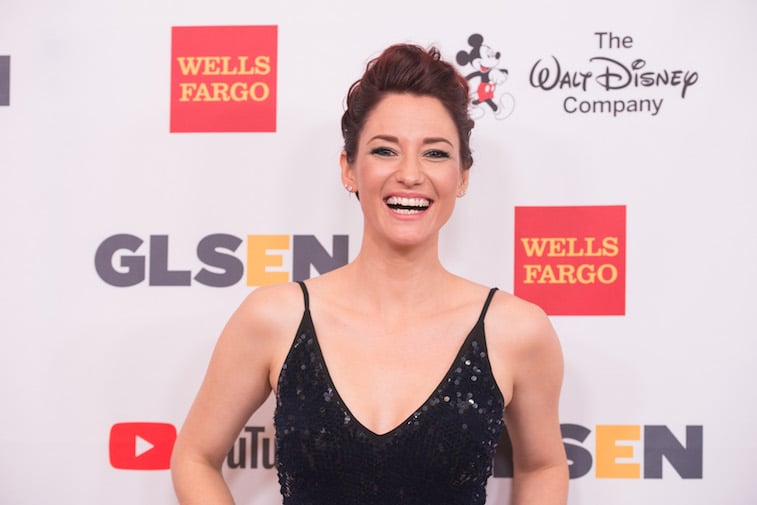 Chyler Leigh on the red carpet