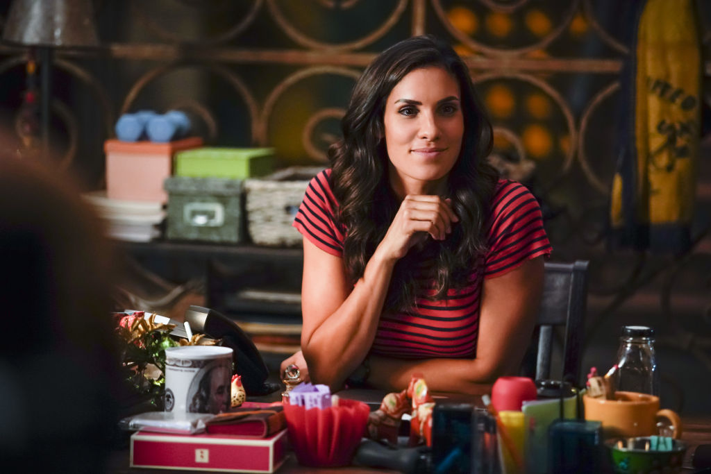 Daniela Ruah on the set of NCIS Los Angeles |  Erik Voake/CBS via Getty Images