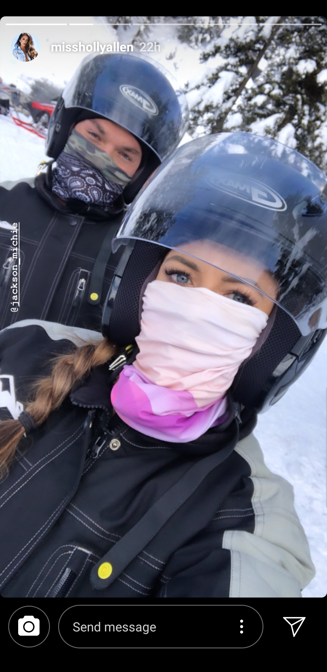 Jackson Michie Holly Allen dog sledding