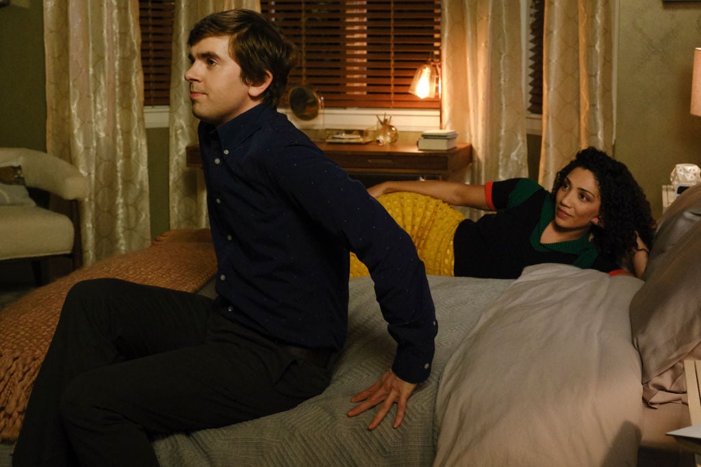 Freddie Highmore and Jasika Nicole on The Good Doctor | Jeff Weddell/ABC via Getty Images