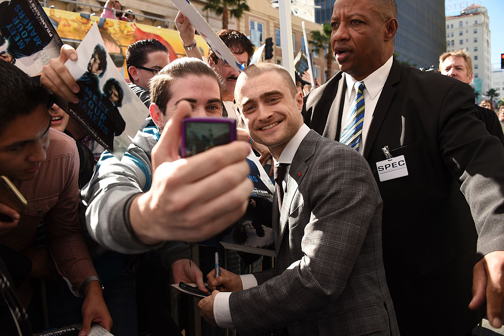 Daniel Radcliffe greeting fans