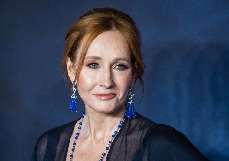 JK Rowling on the red carpet