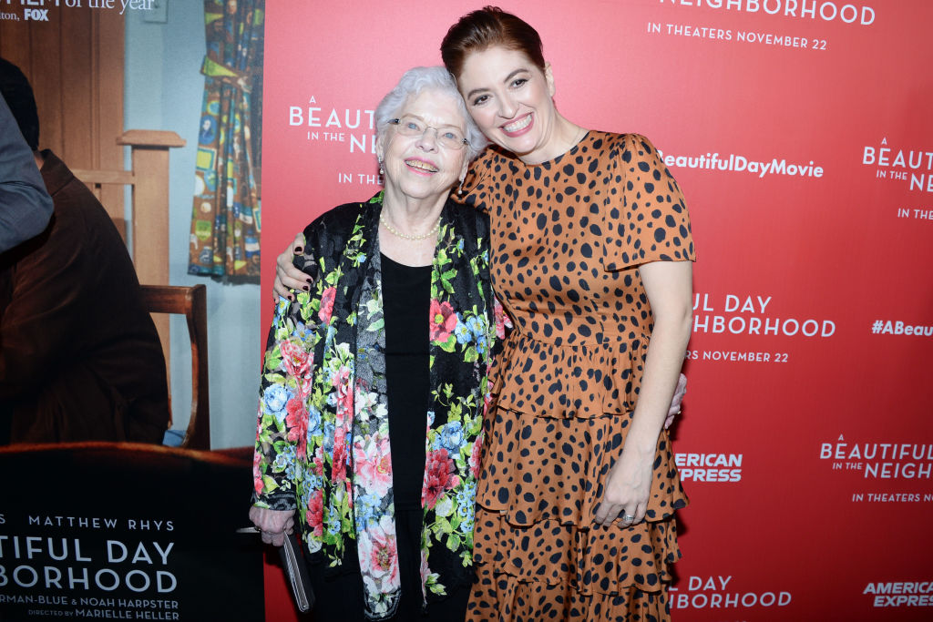 Joanne Rogers and Marielle Heller attend  A Beautiful Day In the Neighborhood screening