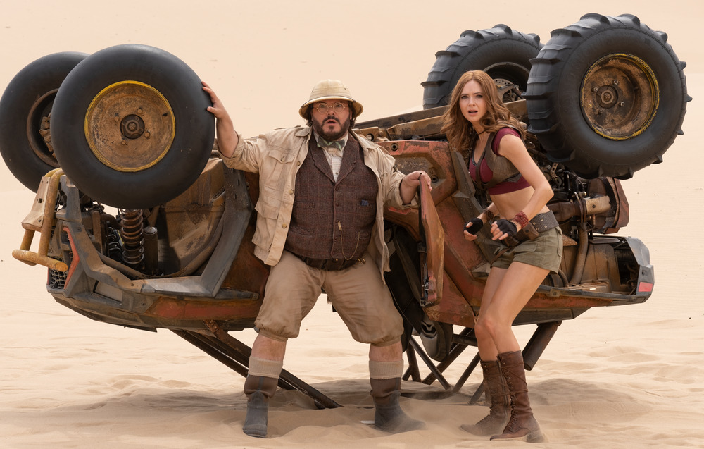 Jack Black and Karen Gillan in Jumanji: The Next Level