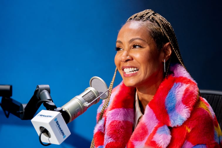 Jada Pinkett Smith talks on the radio