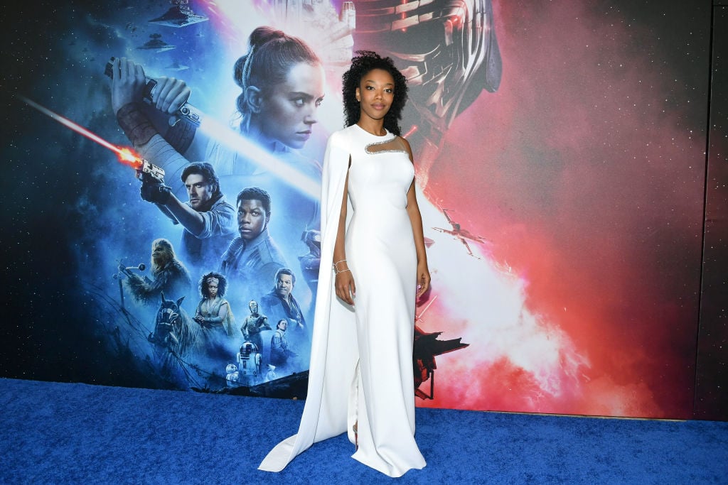 Naomi Ackie arrives for the World Premiere of 'Star Wars: The Rise of Skywalker'