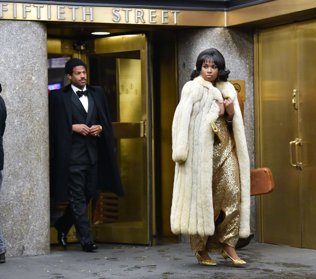 Jennifer Hudson filming 'Respect' in New York City