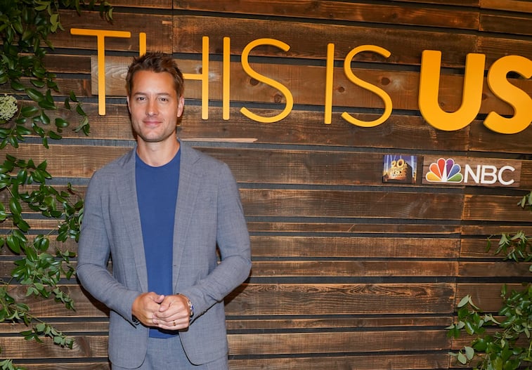 Justin Hartley on the red carpet