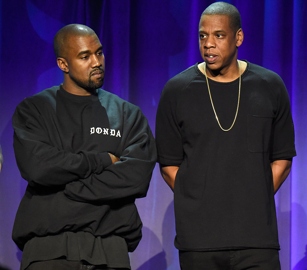 Kanye West and Jay-Z at an event