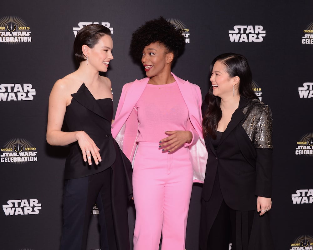 Kelly Marie Tran, Naomie Ackie and Daisy Ridley