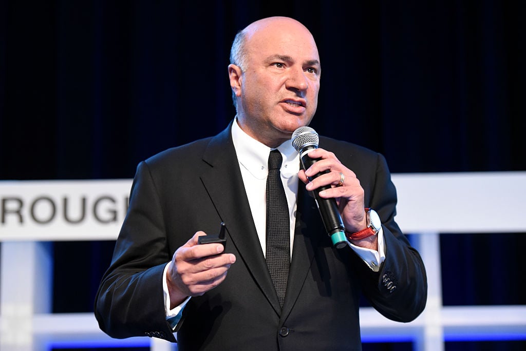 Kevin O'Leary speaks on stage