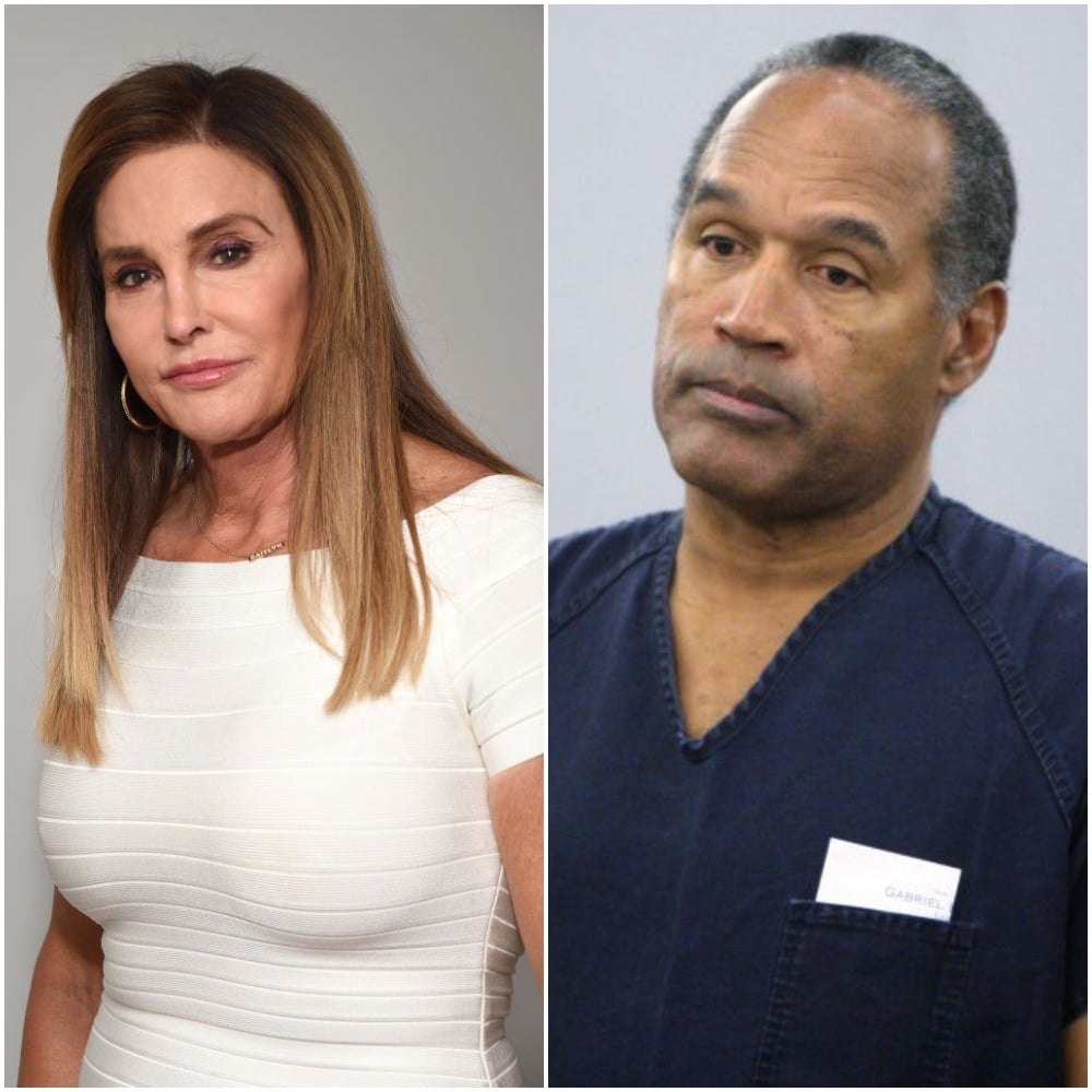 (L): Caitlyn Jenner (R:) O.J. Simpson