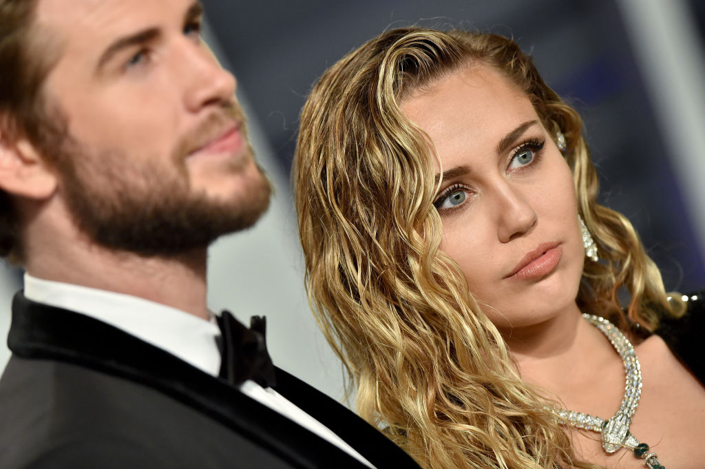 Miley Cyrus and Liam Hemsworth at an event in February 2019