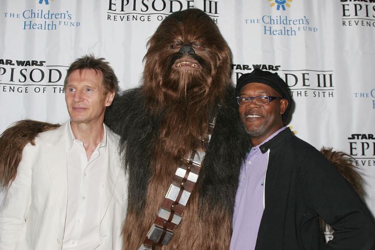 Liam Neeson, Chewbacca and Samuel L. Jackson