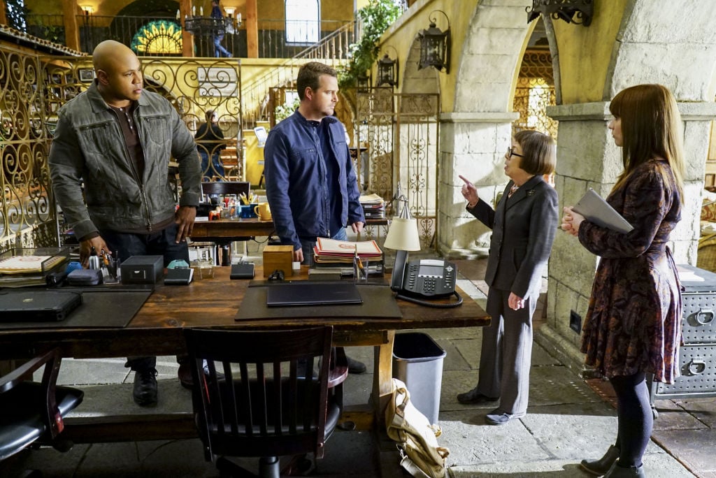 LL COOL J, Chris O'Donnell, Linda Hunt, and Rene Felice Smith.| Sonja Flemming/CBS via Getty Images