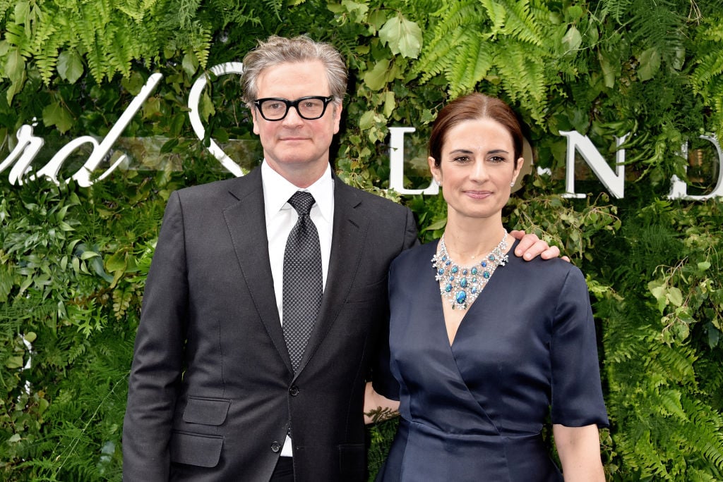 Colin Firth and Livia Firth attend the Chopard Bond Street Boutique reopening on June 17, 2019 in London, England