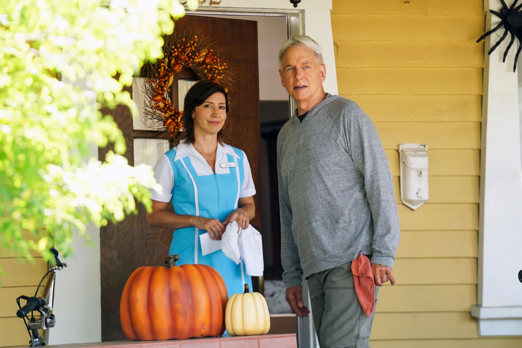 Louise Barnes and Mark Harmon on NCIS. |  Sonja Flemming/CBS via Getty Images