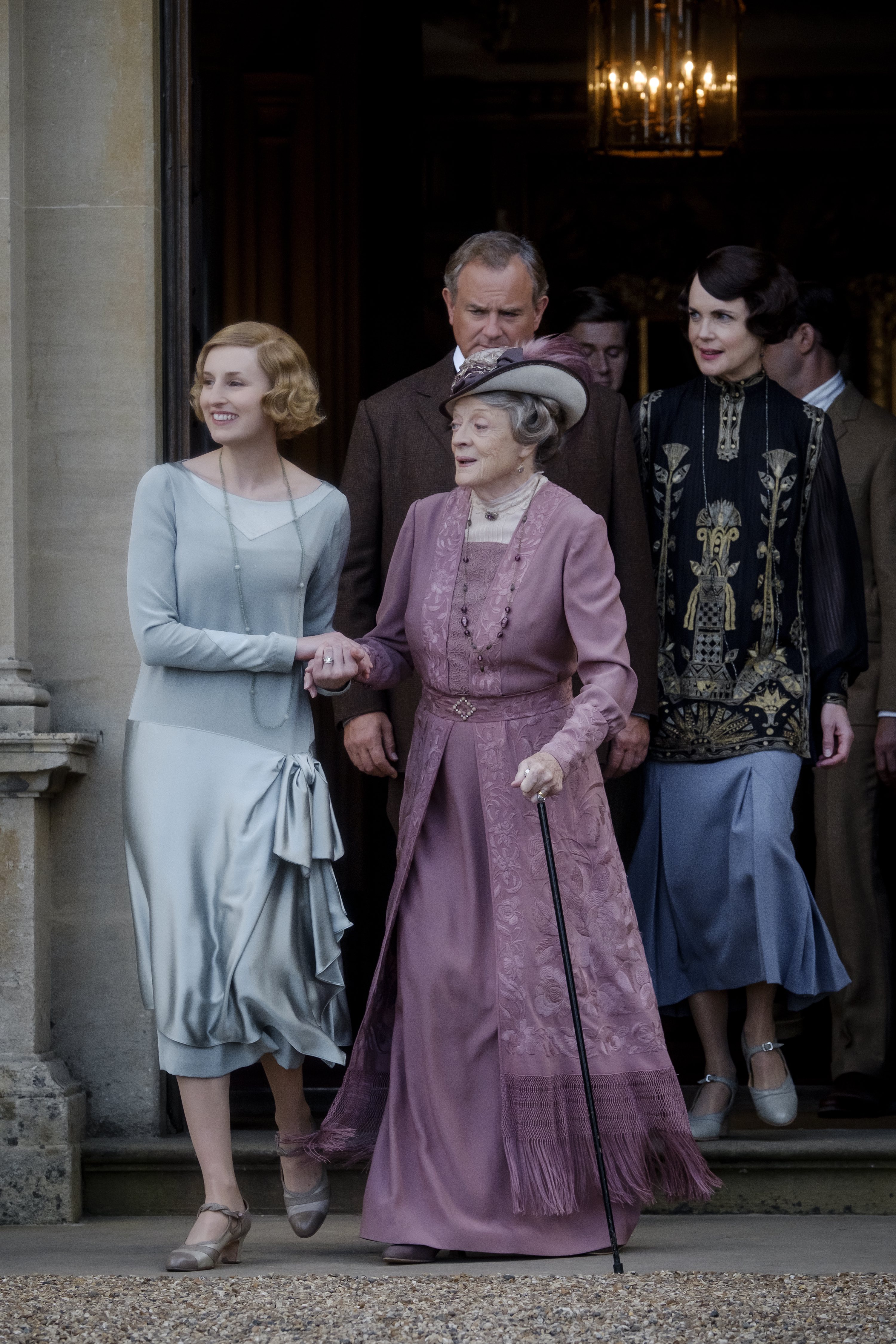 Laura Carmichael and Maggie Smith in Downton Abbey