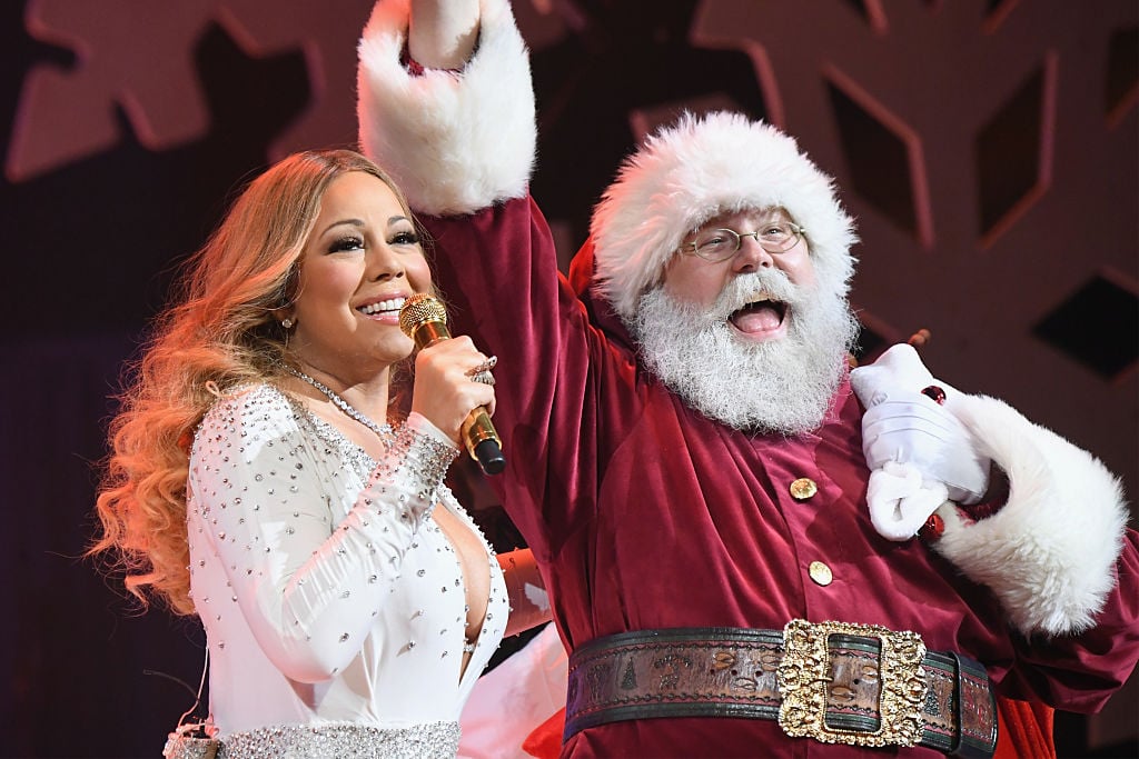 Mariah Carey and Santa Claus