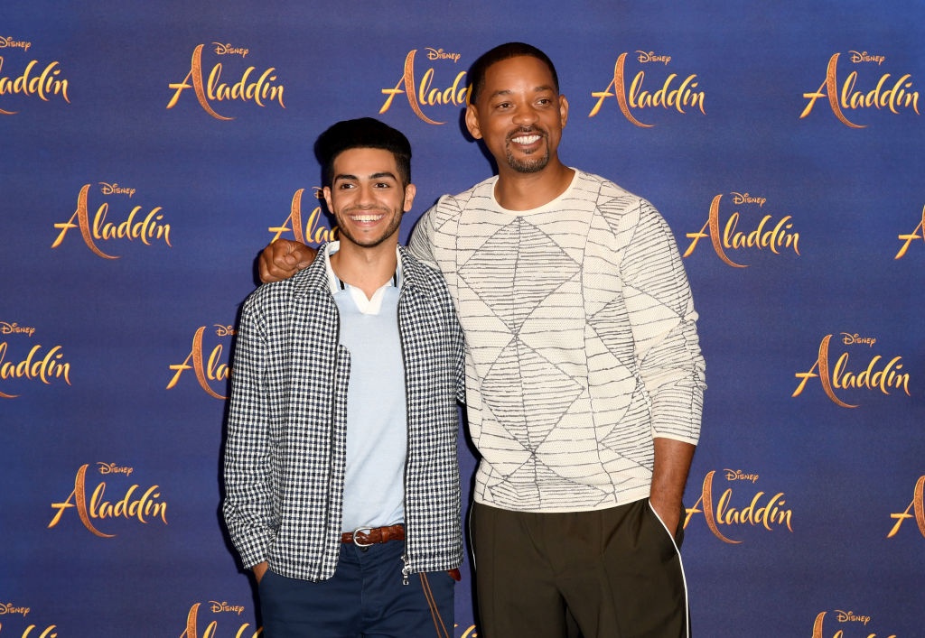 Mena Massoud and Will Smith