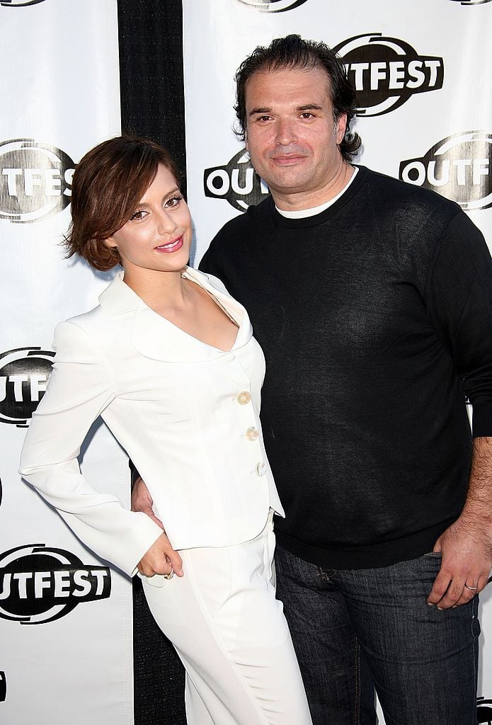 Brittany Murphy and Simon Monjack attend an OUTFEST 2007