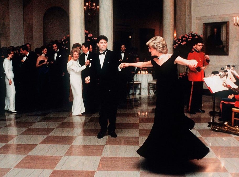 Princess Diana dancing with John Travolta