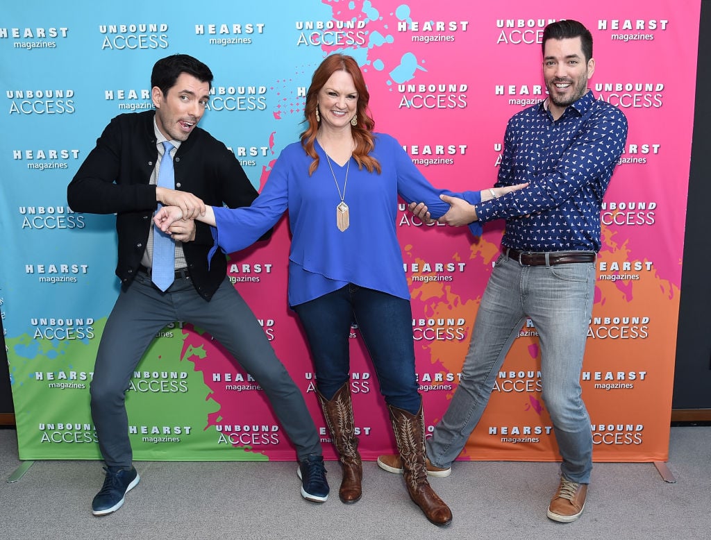  Ree Drummond  with Property Brothers Jonathan Scott and Drew Scott | Michael Loccisano/Getty Images for Hearst