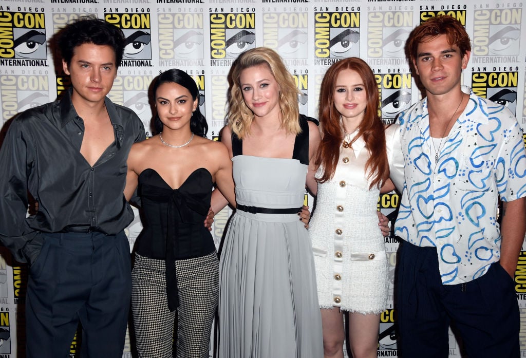 Cole Sprouse, Camila Mendes, Lili Reinhart, Madelaine Petsch, and K.J. Apa of 'Riverdale' at 2019 Comic-Con International - "Riverdale" Photo Call