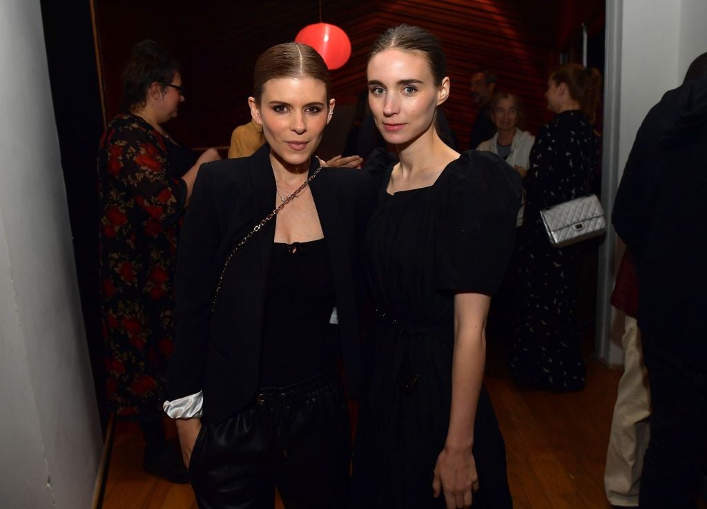 Kate and Rooney Mara at an album release party.