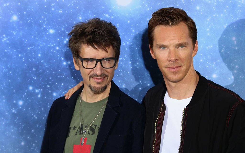 Scott Derrickson and Benedict Cumberbatch