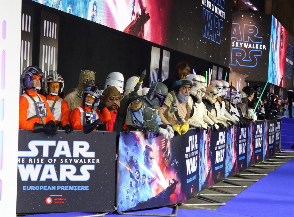 People dressed as 'Star Wars' characters