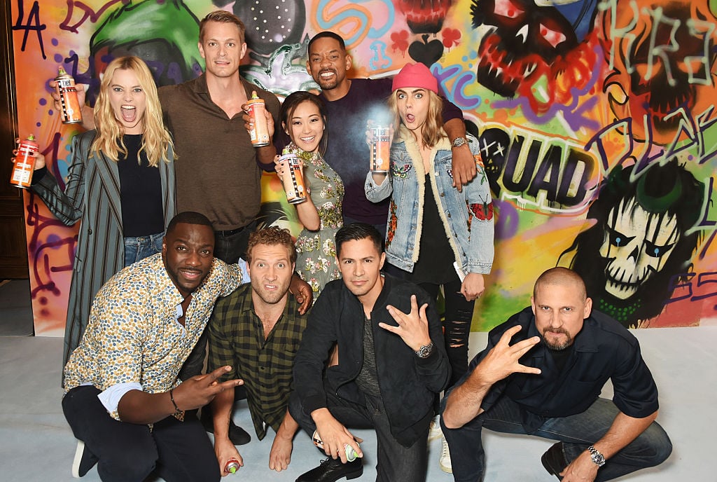 The cast of 'Suicide Squad' and director David Ayer