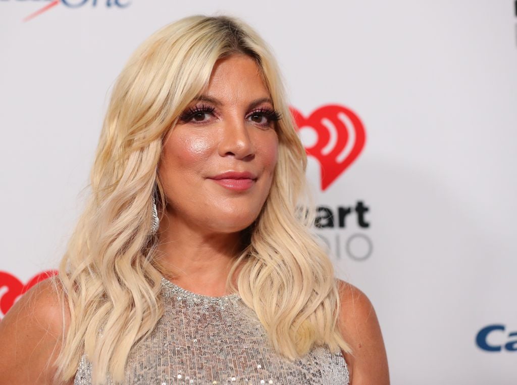 Tori Spelling at the 2019 iHeartRadio Music Festival on Sept. 20, 2019