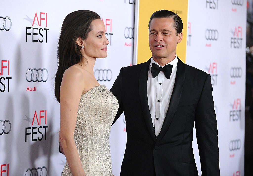 Angelina Jolie and Brad Pitt on the red carpet in 2015