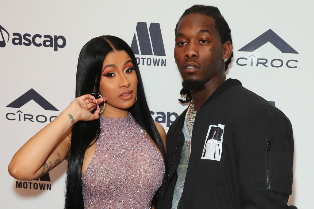 Cardi B and Offset at an event