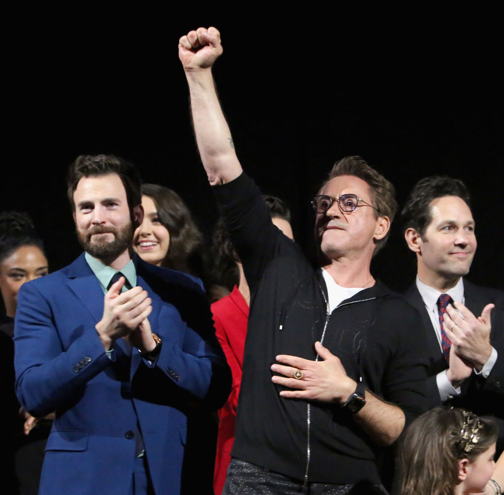 Chris Evans and Robert Downey Jr.
