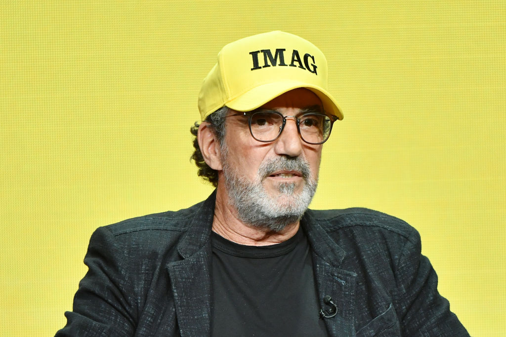 Chuck Lorre of "Bob Hearts Abishola" speaks during the CBS segment.