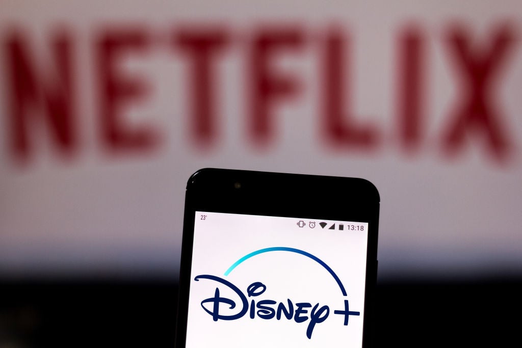Disney+ and Netflix logos