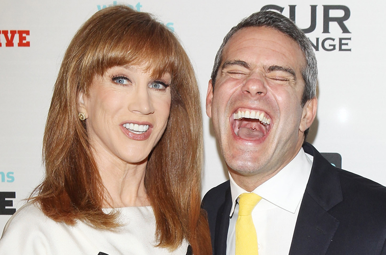 Kathy Griffin and Andy Cohen
