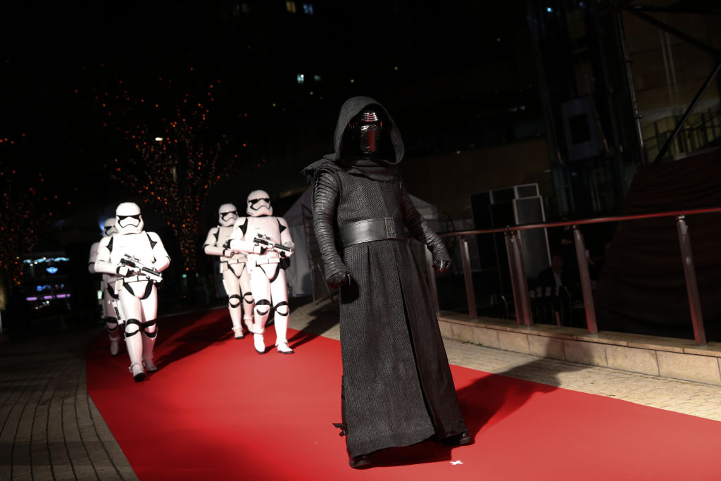Kylo Ren with Stormtroopers at the 'Star Wars: The Last Jedi' Japan Premiere & Red Carpet.