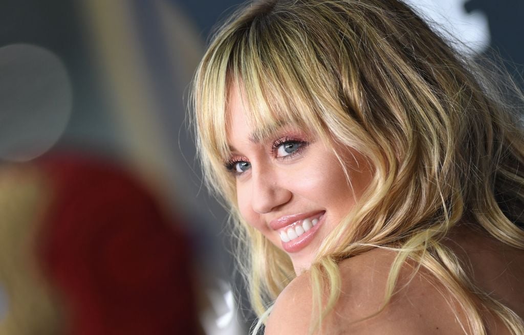 Miley Cyrus arrives for the World premiere of 'Avengers: Endgame.'