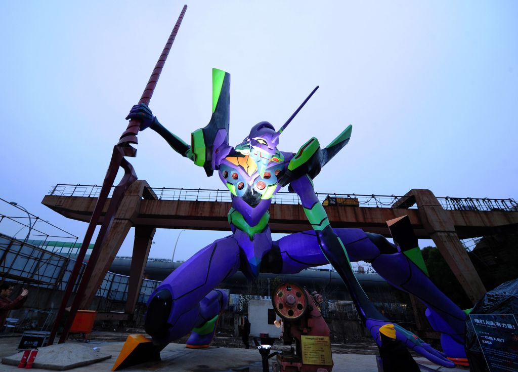 Evangelion Unit 01, a character from Japanese anime TV series Neon Genesis Evangelion