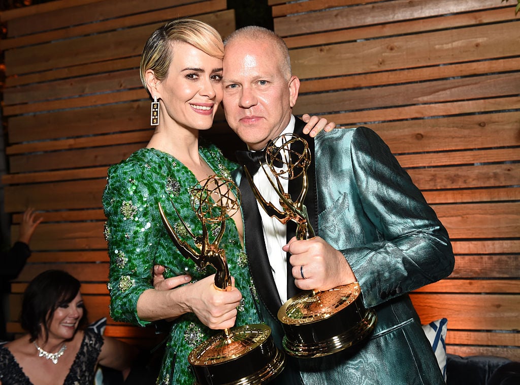 Sarah Paulson and Ryan Murphy at the FOX Broadcasting Company, FX, National Geographic And Twentieth Century Fox Television's 68th Primetime Emmy Awards After Party, 2016.
