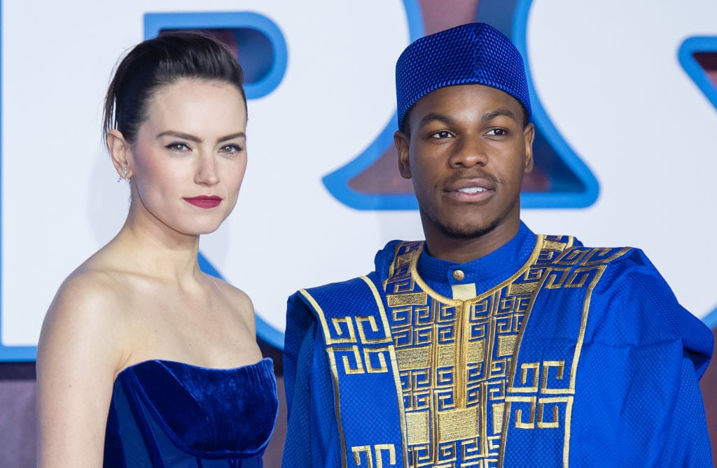 John Boyega and Daisy Ridley at the European premiere for 'Star Wars: The Rise of Skywalker.'
