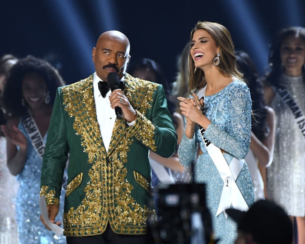 Steve Harvey and Miss Colombia, Gabriela Tafur
