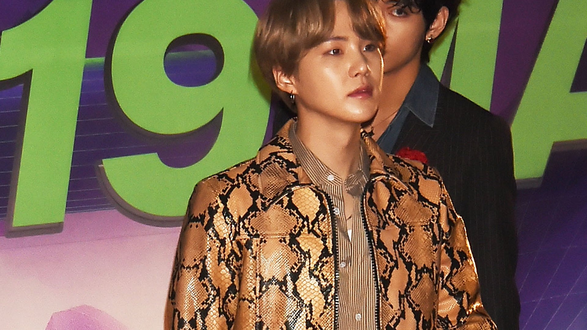 Suga of BTS at MAMA 2019 Red Carpet