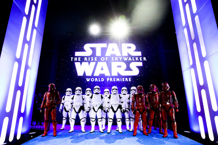 Stormtroopers at the Rise of Skywalker premiere