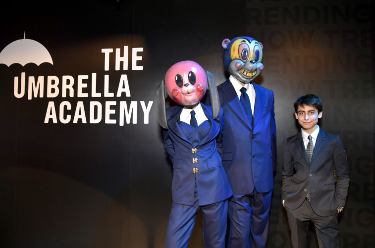 Aidan Gallagher at 'Umbrella Academy' screening